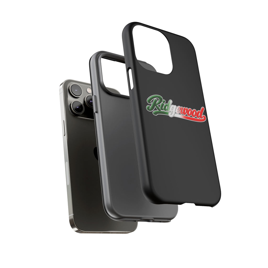 Ridgewood Black Phone Case, Tough Cases for iPhone, Gift for Italians, Stylish Phone Cover, Unique Phone Accessory