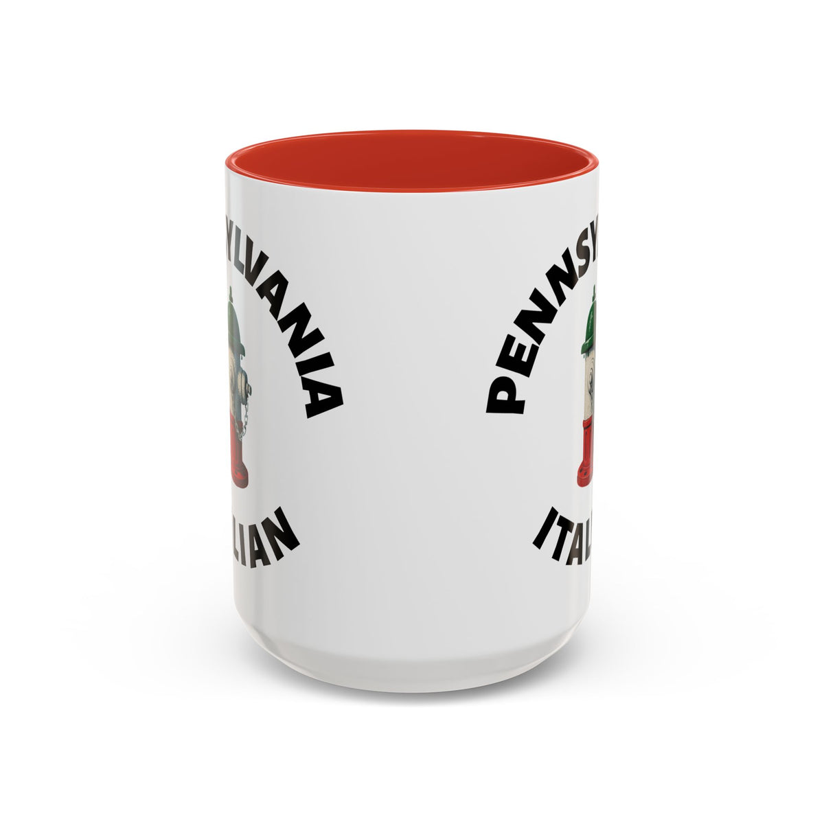 Pennsylvania Coffee Mug with Fire Hydrant Design, Unique Gift for Italians, Fun Kitchen Decor
