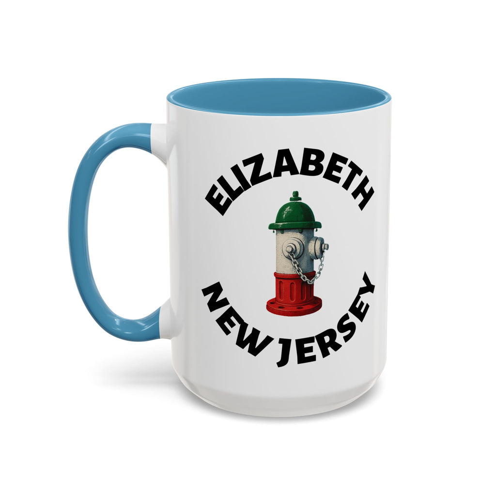Coffee Mug - Elizabeth with Fire Hydrant Design, Unique Gift for Italians