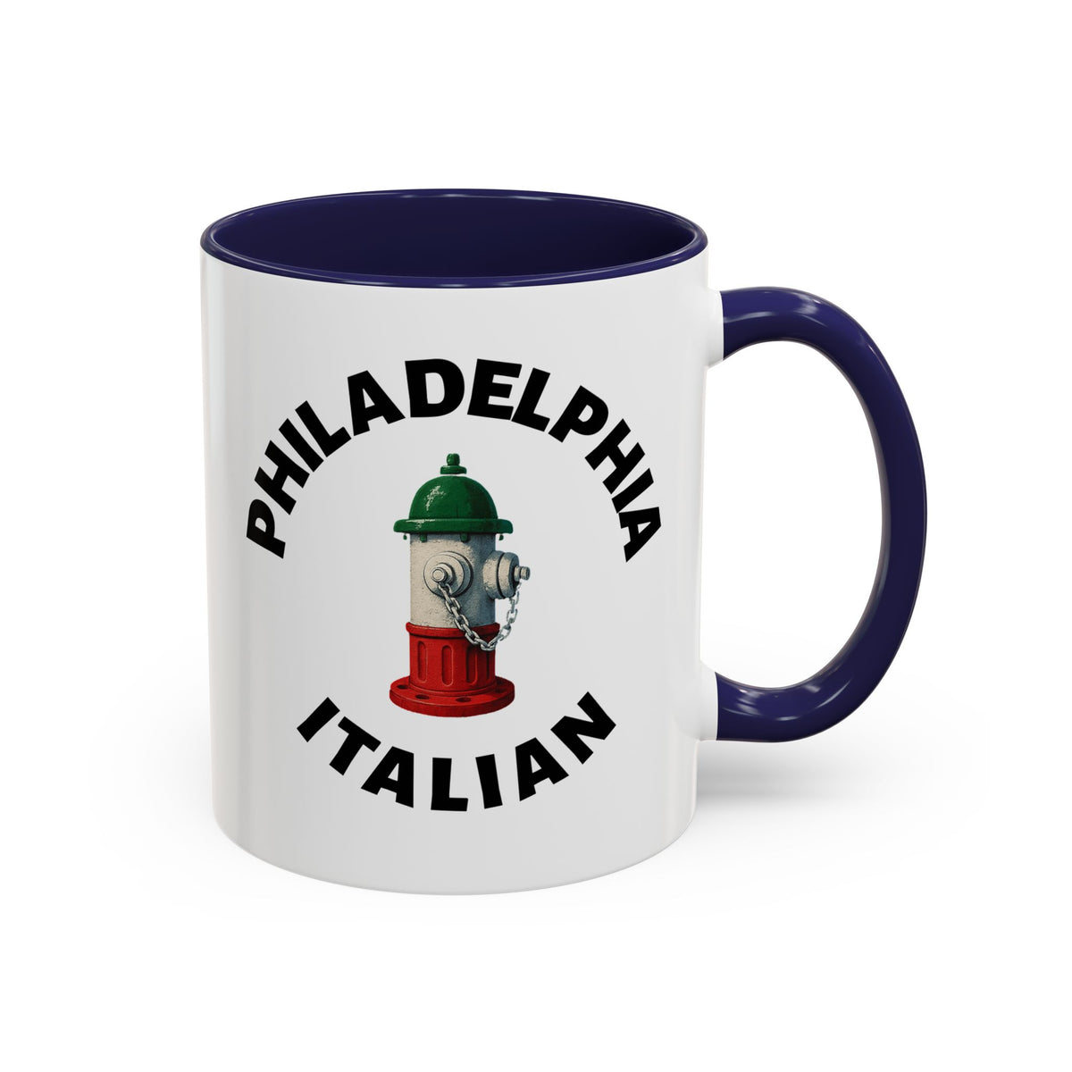 Philadelphia Coffee Mug with Fire Hydrant Design, Unique Gift for Italians, Fun Kitchen Decor