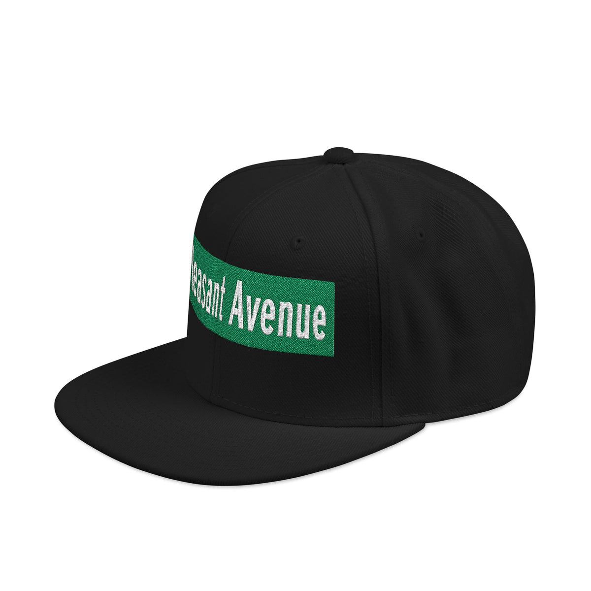 Pleasant Avenue Italian Embroidered Snapback Hat | Street Sign Patch Cap