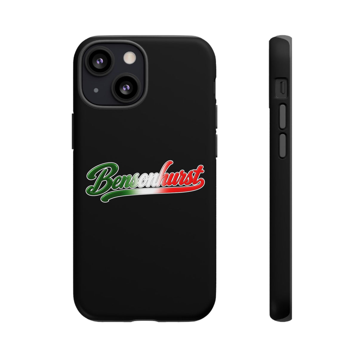 Bensonhurst Black Phone Case, Tough Cases for iPhone, Gift for Italians, Stylish Phone Cover, Unique Phone Accessory