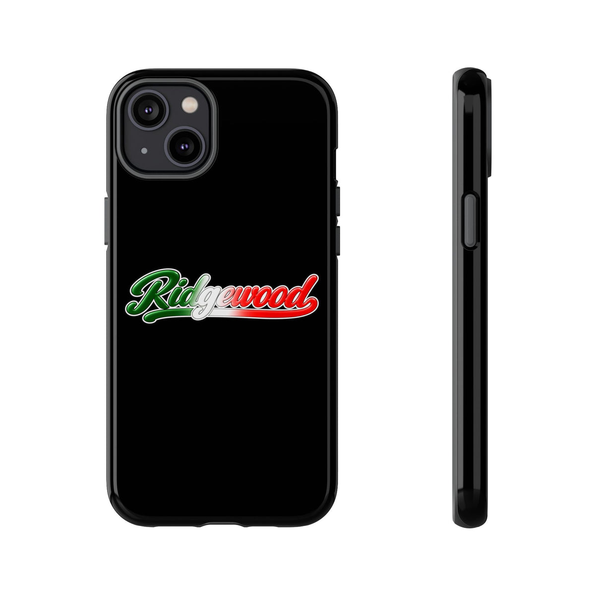 Ridgewood Black Phone Case, Tough Cases for iPhone, Gift for Italians, Stylish Phone Cover, Unique Phone Accessory