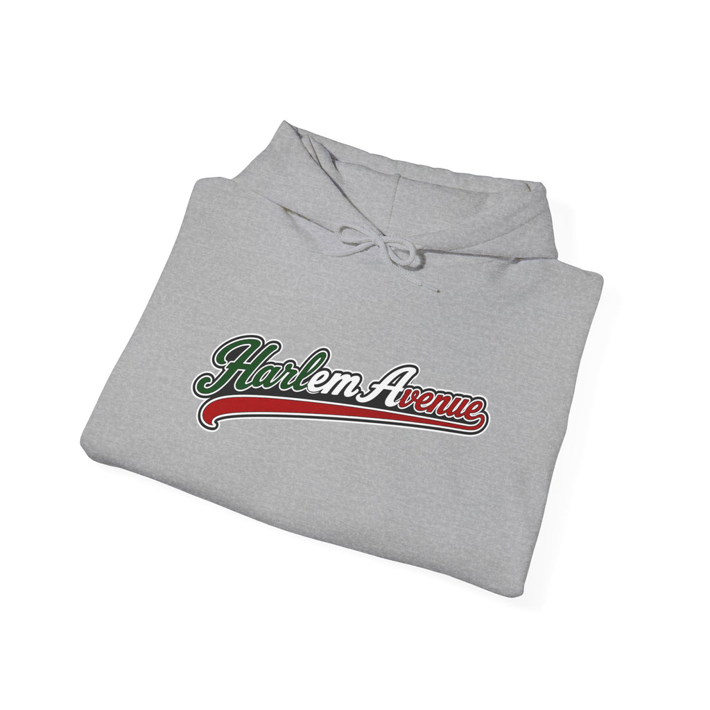 Harlem Avenue Hoodie — Italian Flag Script Pullover