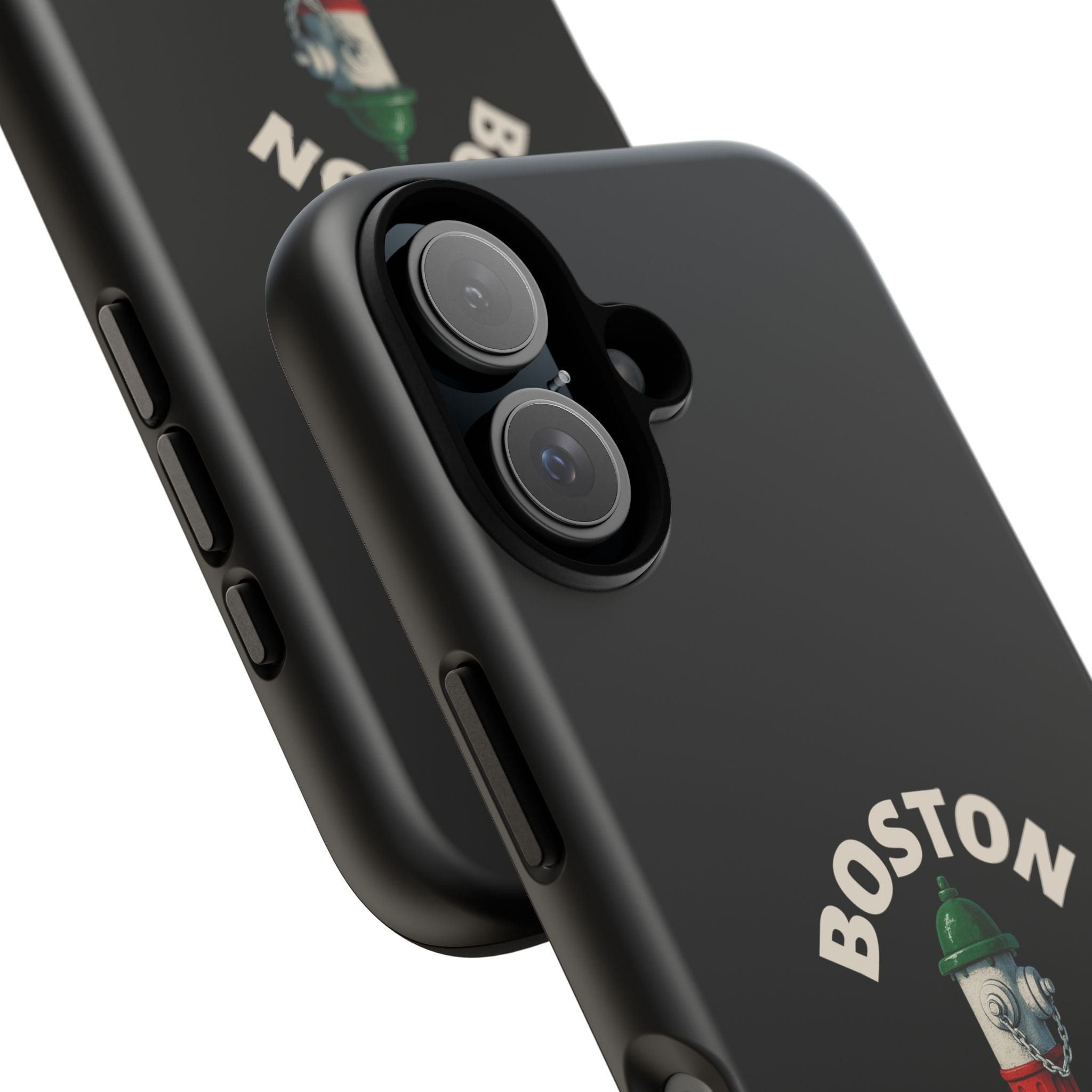 Boston Italian Black Phone Case, Tough Cases for iPhone, Gift for Italians, Stylish Phone Cover, Unique Phone Accessory