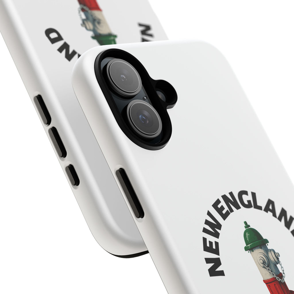 New England Italian White Phone Case, Urban Style Phone Cover, Tough Smartphone Case, Gift for Italian Heritage, Fun Streetwear Accessories
