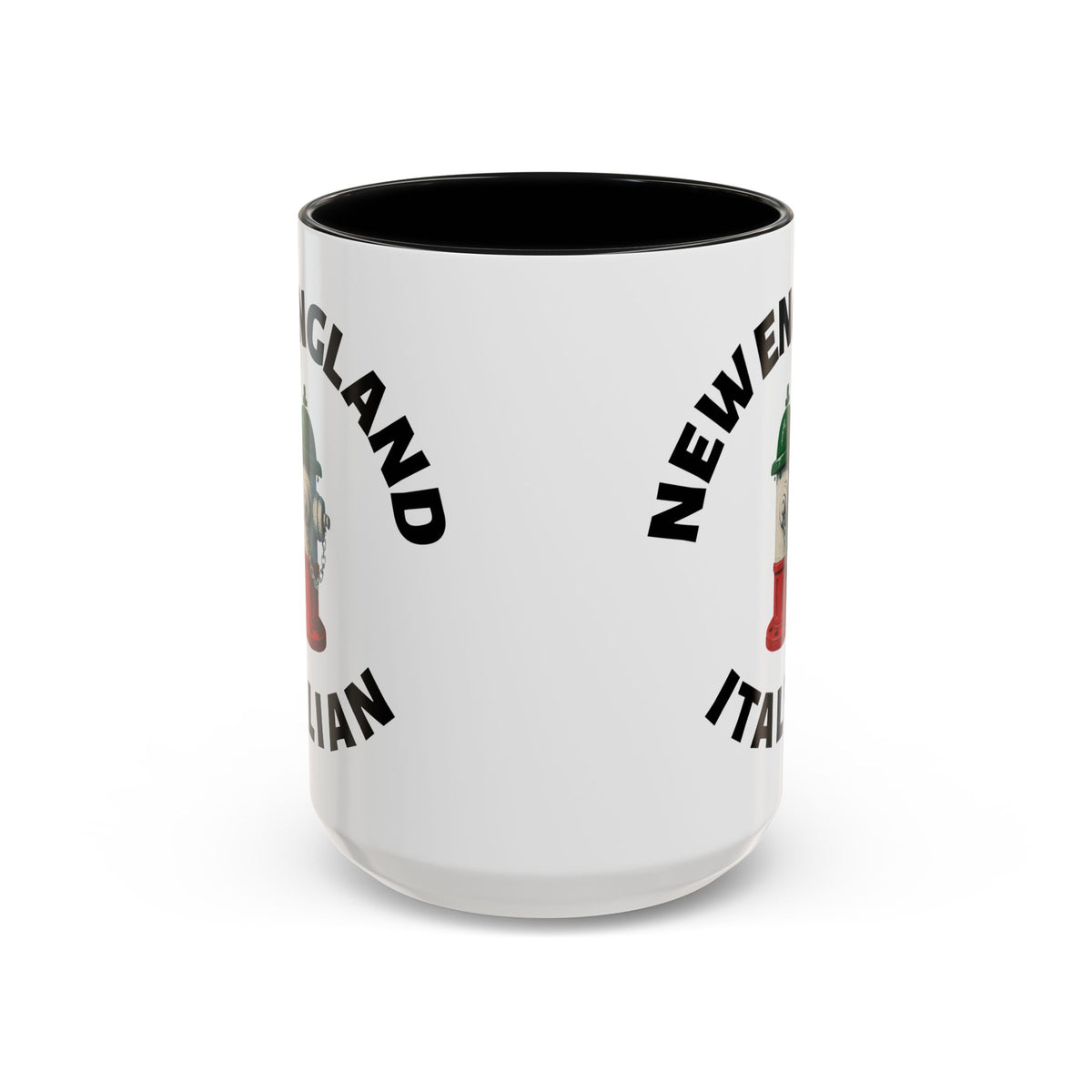 New England Coffee Mug with Fire Hydrant Design, Unique Gift for Italians, Fun Kitchen Decor