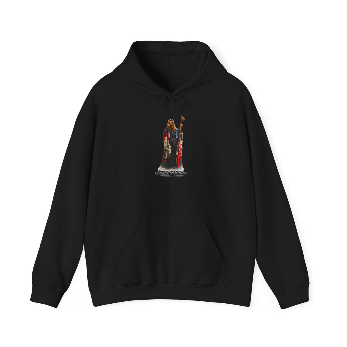 Saint Rosalia Hoodie — Italian Flag Script Pullover