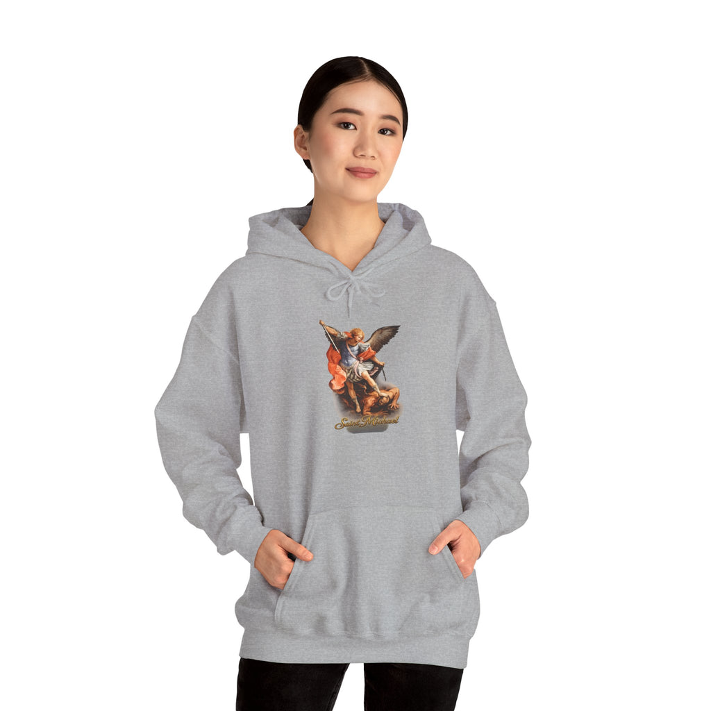 Saint Michael Hoodie — Italian Flag Script Pullover