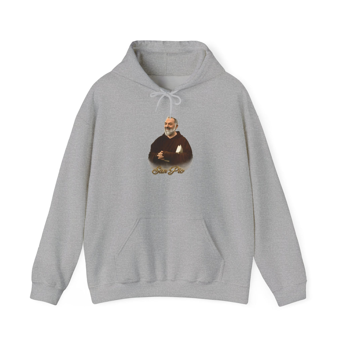 San Pio Hoodie — Italian Flag Script Pullover