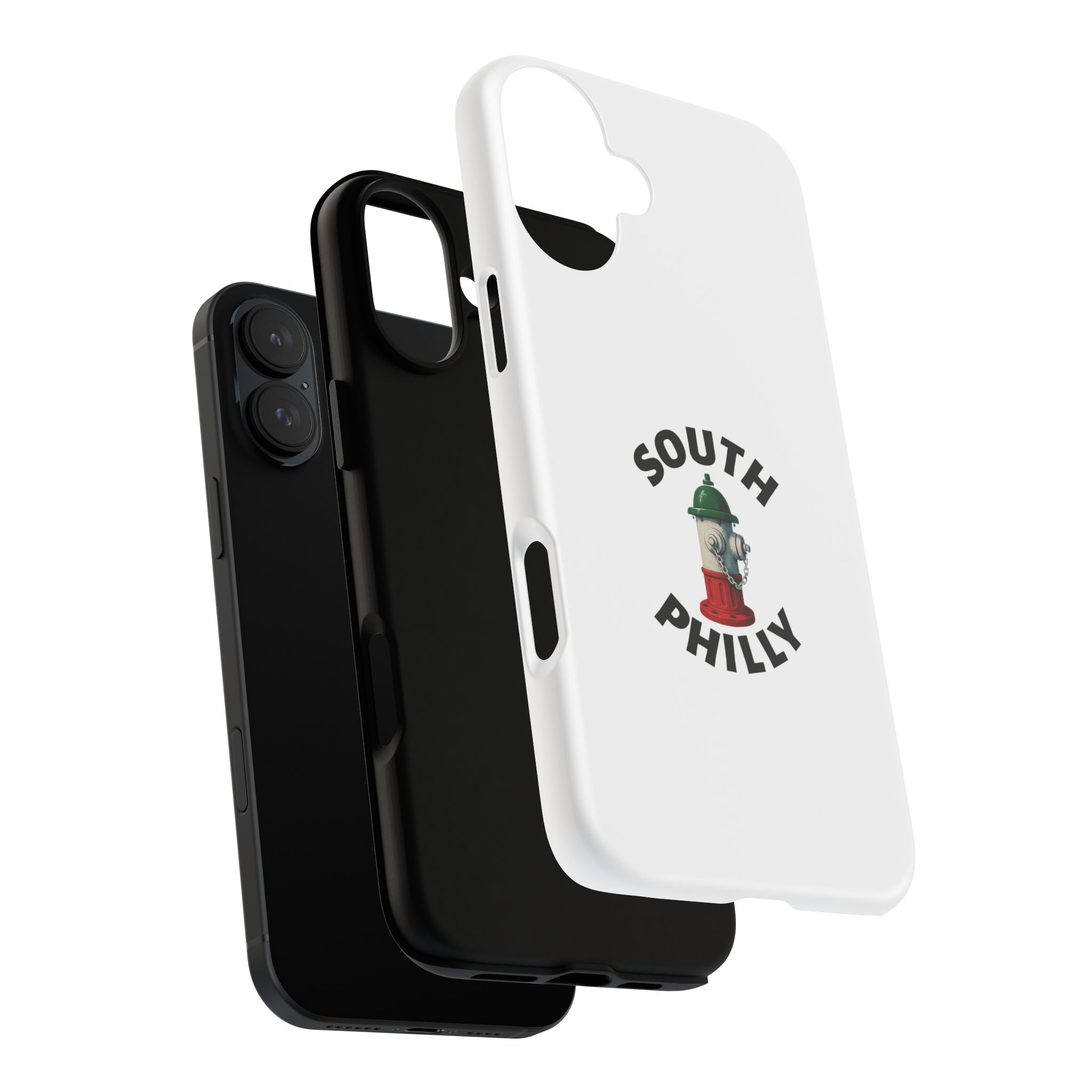 South Philly White Phone Case, Urban Style Phone Cover, Tough Smartphone Case, Gift for Italian Heritage, Fun Streetwear Accessories