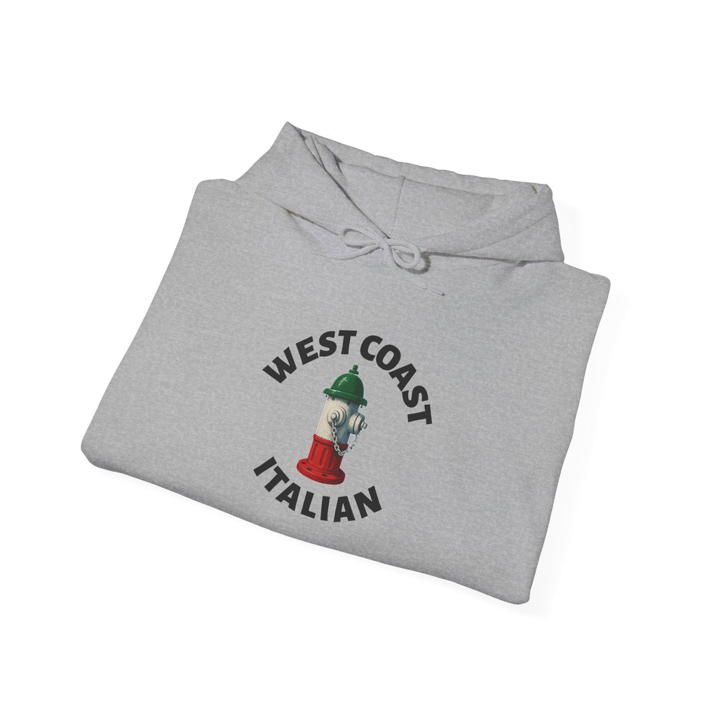 West Coast Italian Hoodie — Italian Flag Script Pullover