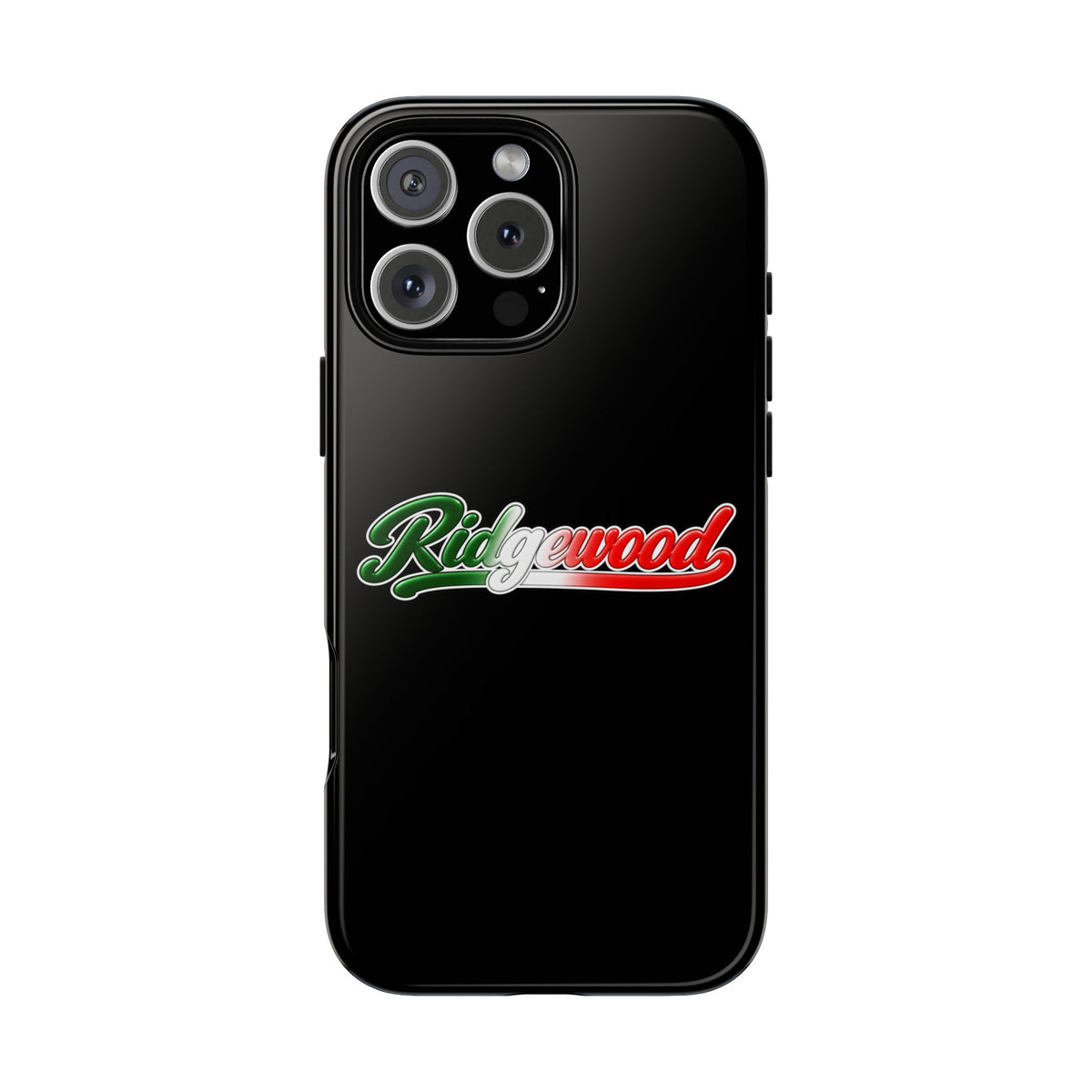 Ridgewood Black Phone Case, Tough Cases for iPhone, Gift for Italians, Stylish Phone Cover, Unique Phone Accessory