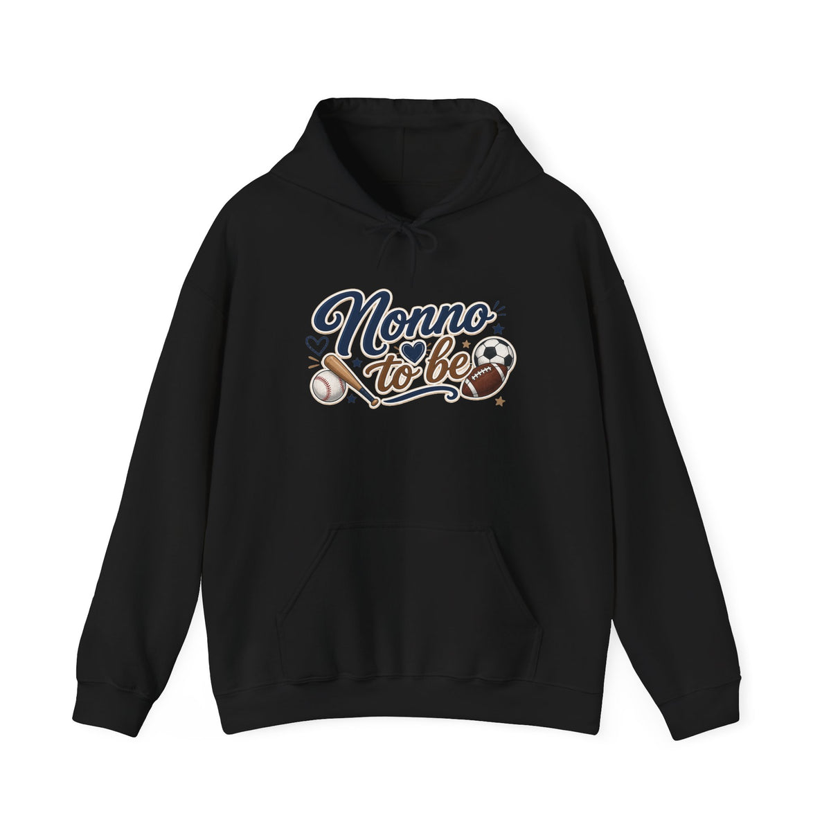 Nonno to be Hoodie — Italian Flag Script Pullover