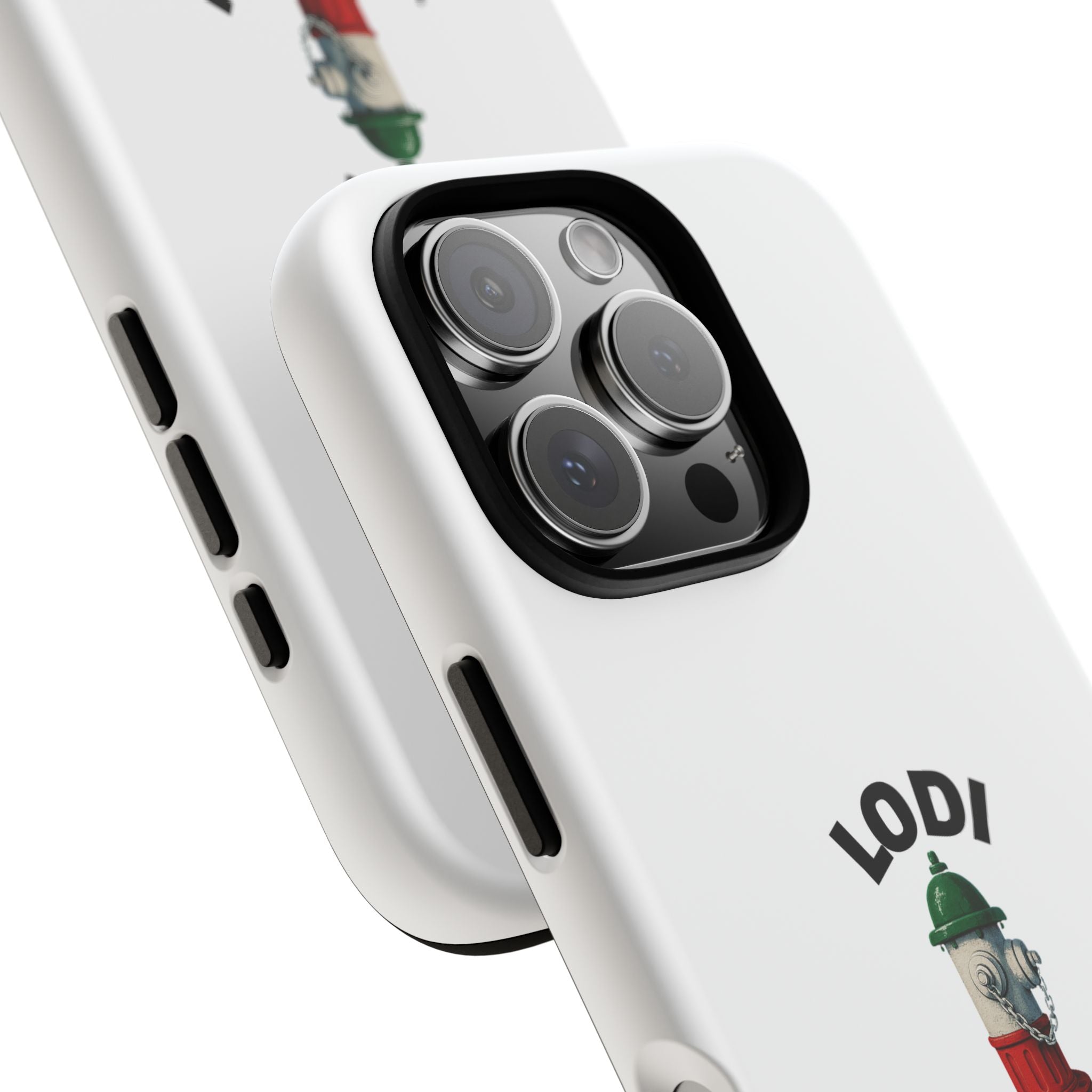 Lodi Italian White Phone Case, Urban Style Phone Cover, Tough Smartphone Case, Gift for Italian Heritage, Fun Streetwear Accessories