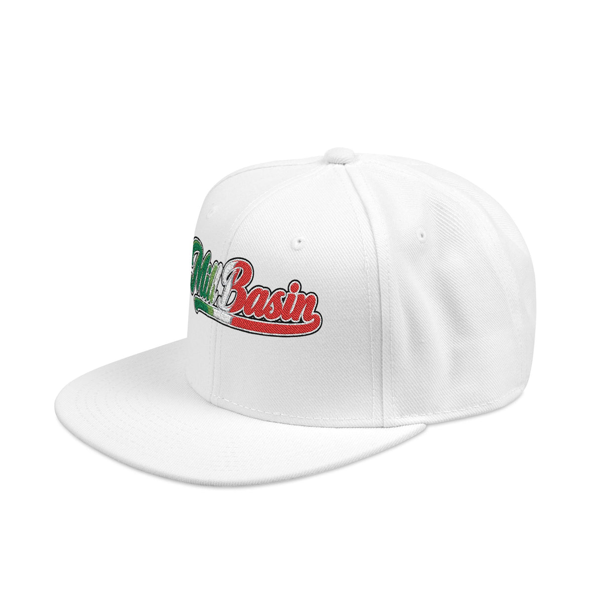 Mill Basin Italian Embroidered Snapback Hat | Street Sign Patch Cap