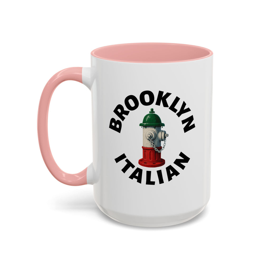 Brooklyn Coffee Mug with Fire Hydrant Design, Unique Gift for Italians, Fun Kitchen Decor