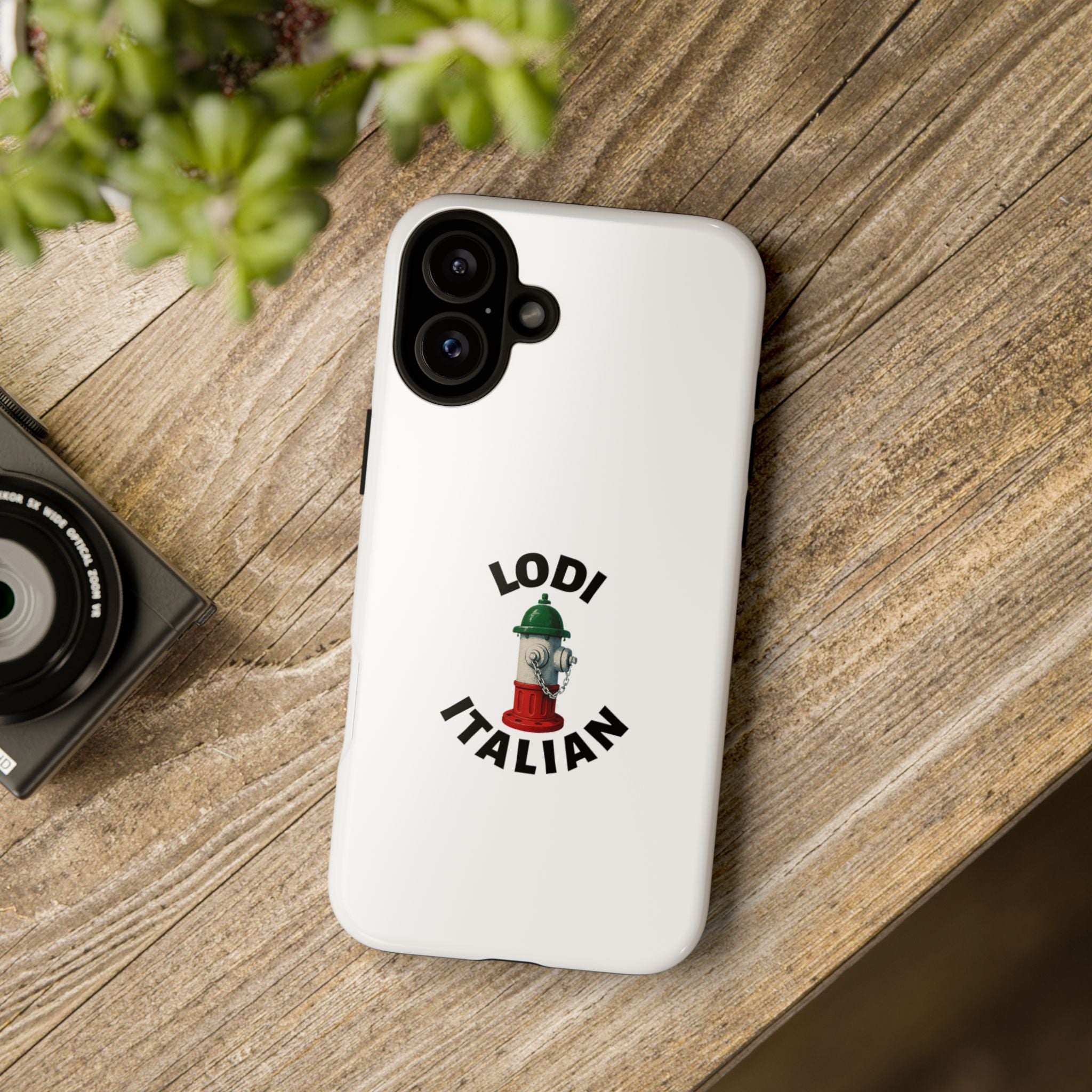 Lodi Italian White Phone Case, Urban Style Phone Cover, Tough Smartphone Case, Gift for Italian Heritage, Fun Streetwear Accessories