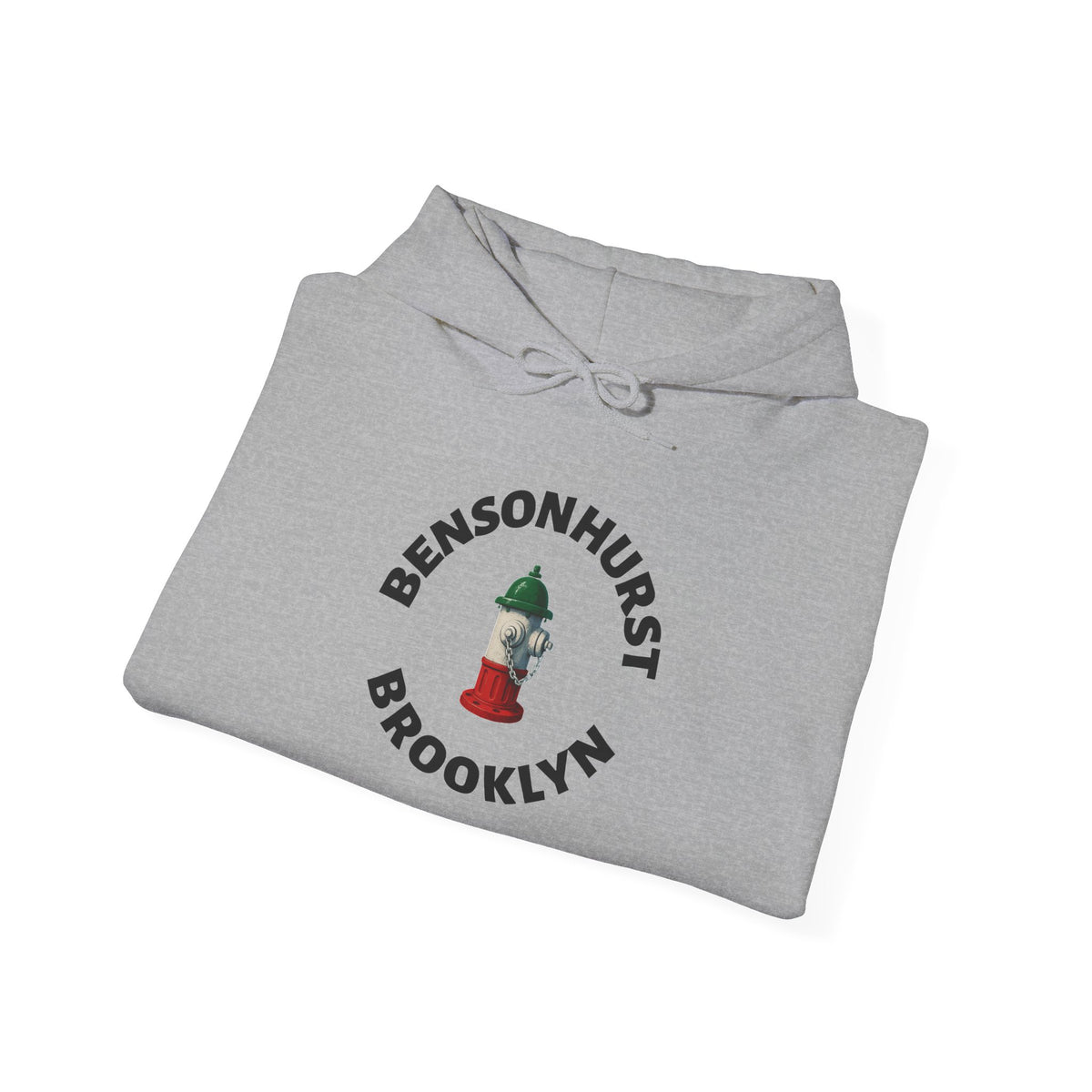 Bensonhurst Brooklyn Hoodie — Italian Flag Script Pullover