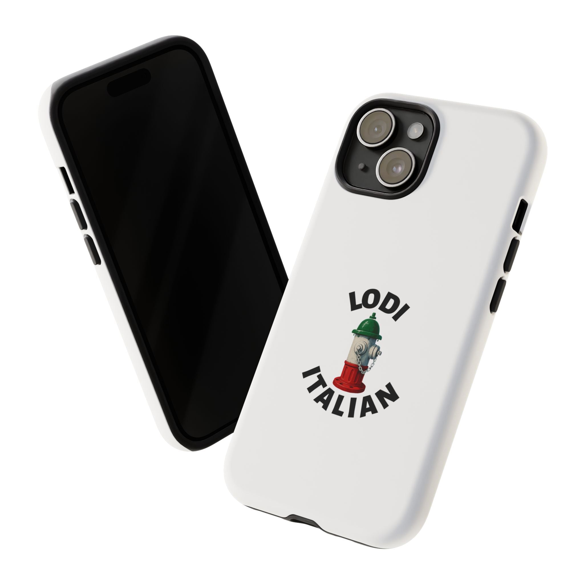 Lodi Italian White Phone Case, Urban Style Phone Cover, Tough Smartphone Case, Gift for Italian Heritage, Fun Streetwear Accessories