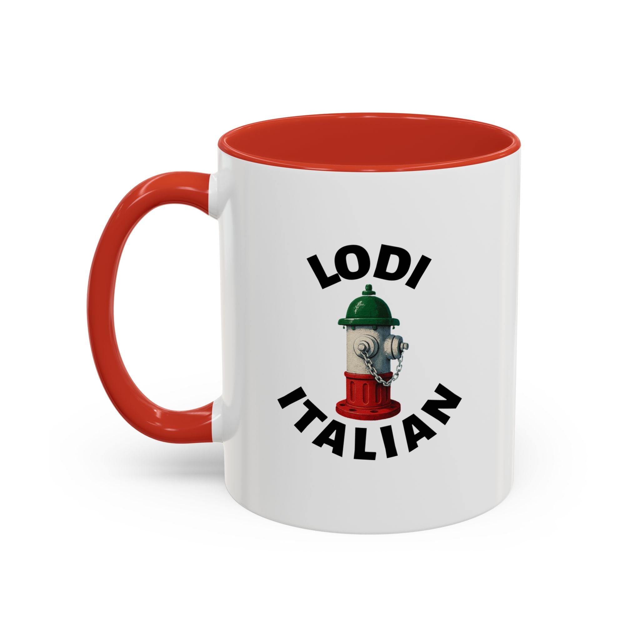 Lodi Coffee Mug with Fire Hydrant Design, Unique Gift for Italians, Fun Kitchen Decor