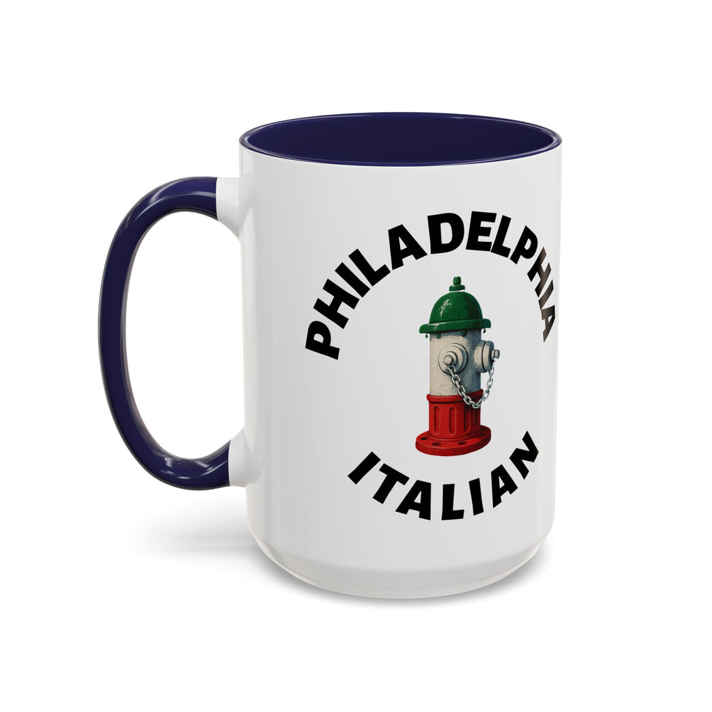 Philadelphia Coffee Mug with Fire Hydrant Design, Unique Gift for Italians, Fun Kitchen Decor