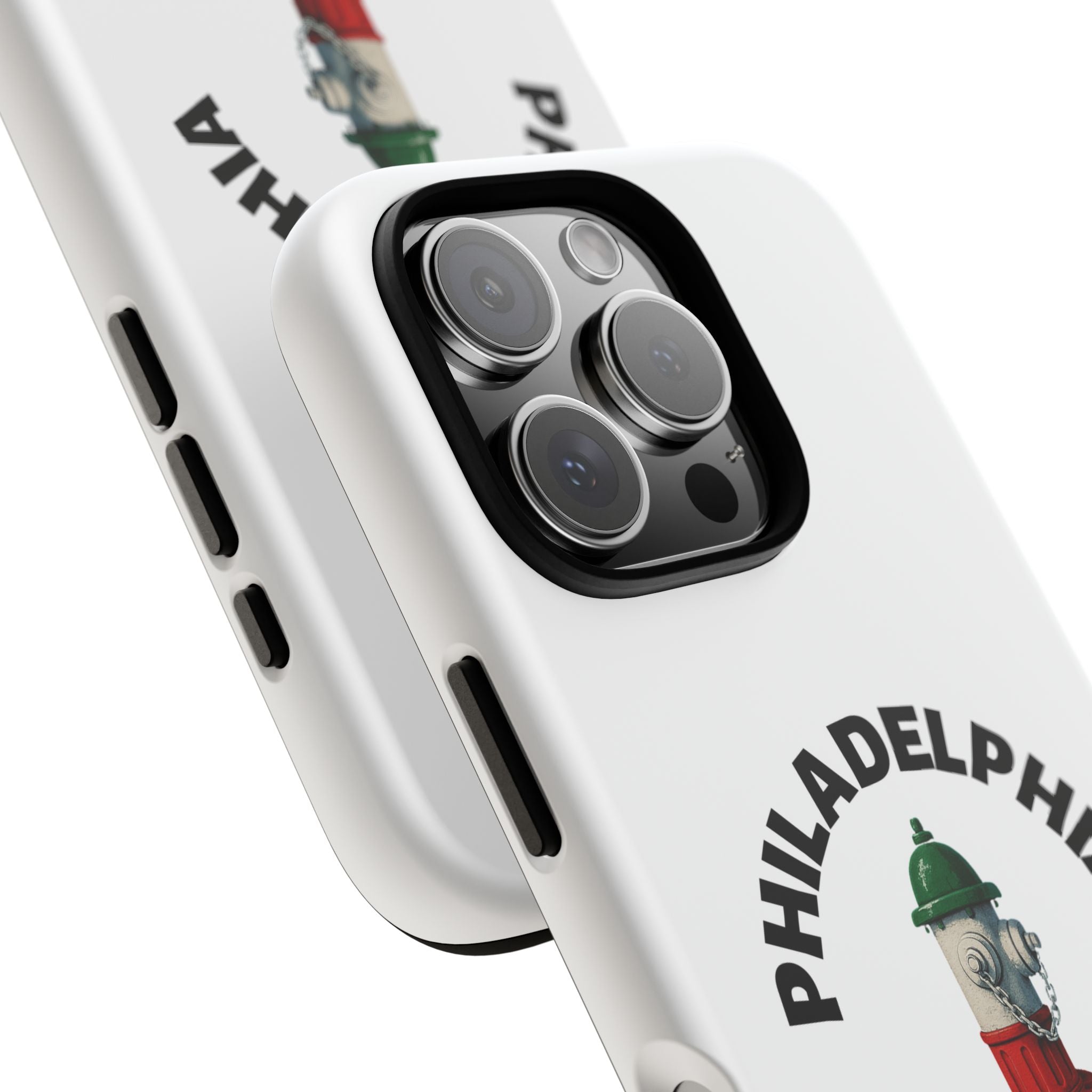 Philadelphia Italian White Phone Case, Urban Style Phone Cover, Tough Smartphone Case, Gift for Italian Heritage, Fun Streetwear Accessories