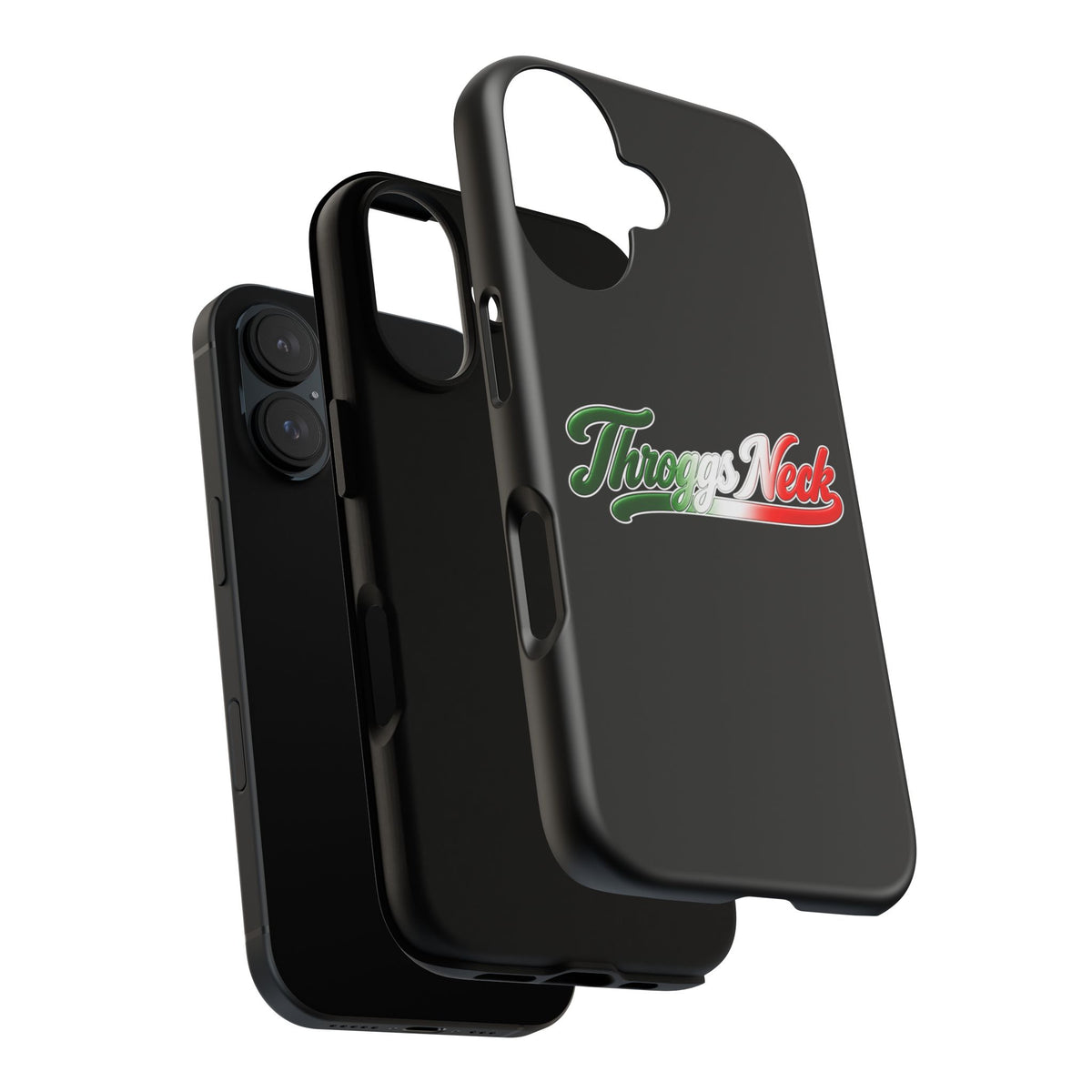Throggs Neck Black Phone Case, Tough Cases for iPhone, Gift for Italians, Stylish Phone Cover, Unique Phone Accessory