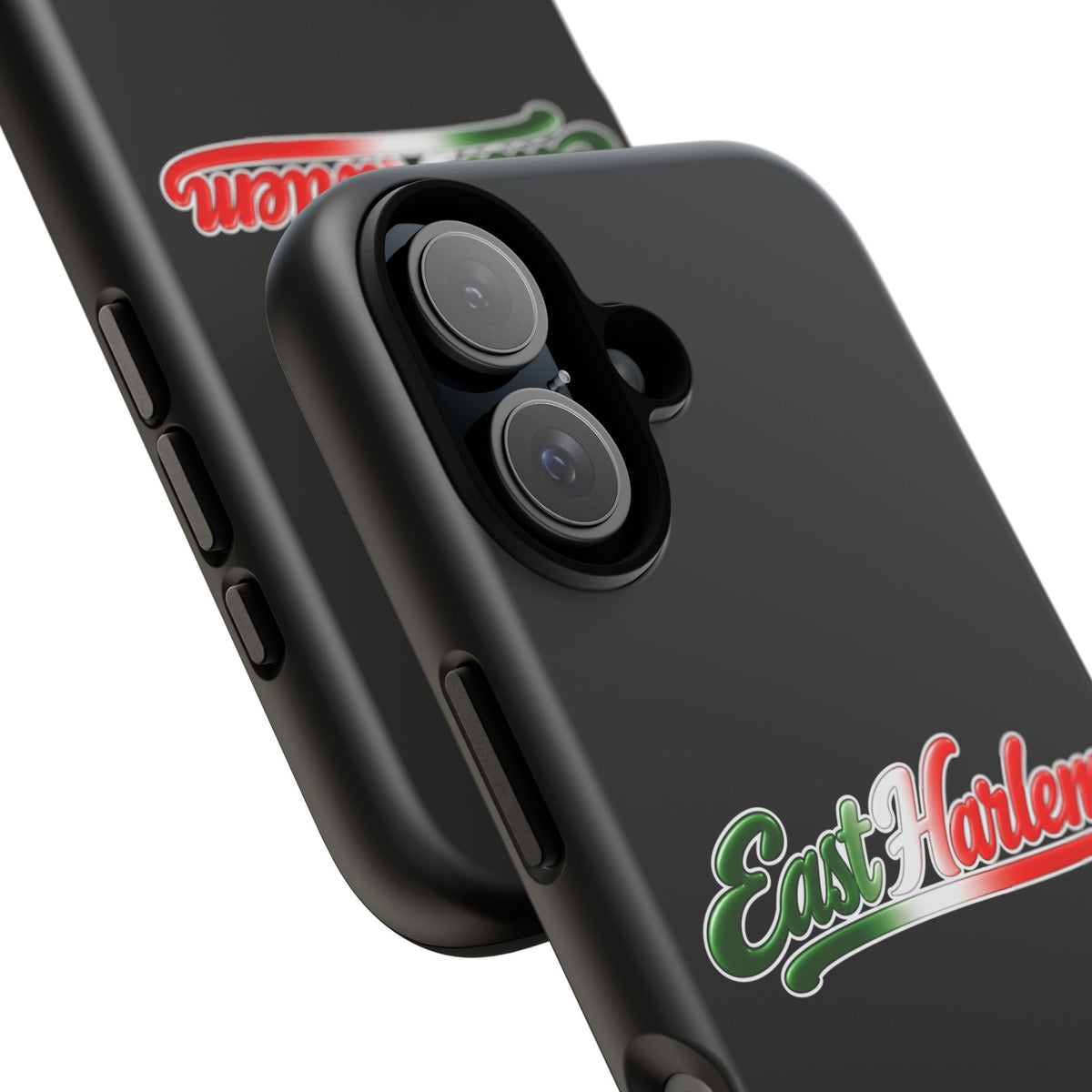 East Harlem Black Phone Case, Tough Cases for iPhone, Gift for Italians, Stylish Phone Cover, Unique Phone Accessory