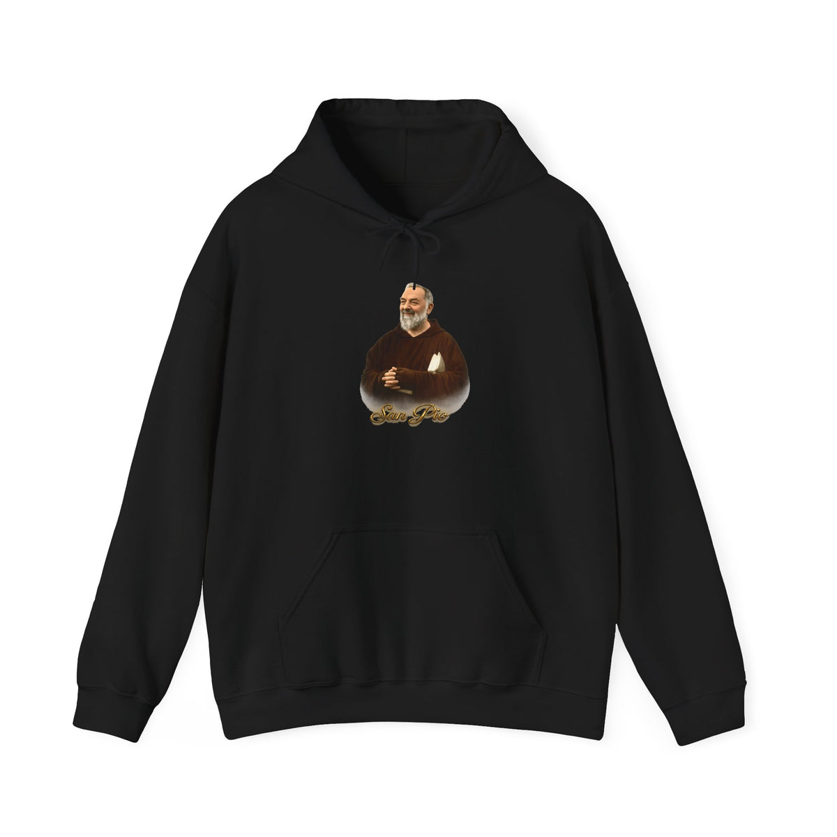 San Pio Hoodie — Italian Flag Script Pullover