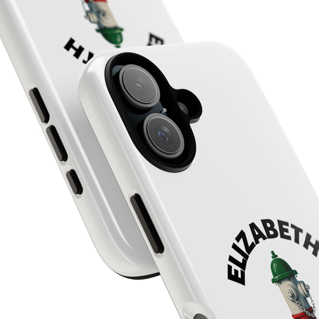 Elizabeth New Jersey White Phone Case, Urban Style Phone Cover, Tough Smartphone Case, Gift for Italian Heritage, Fun Streetwear Accessories