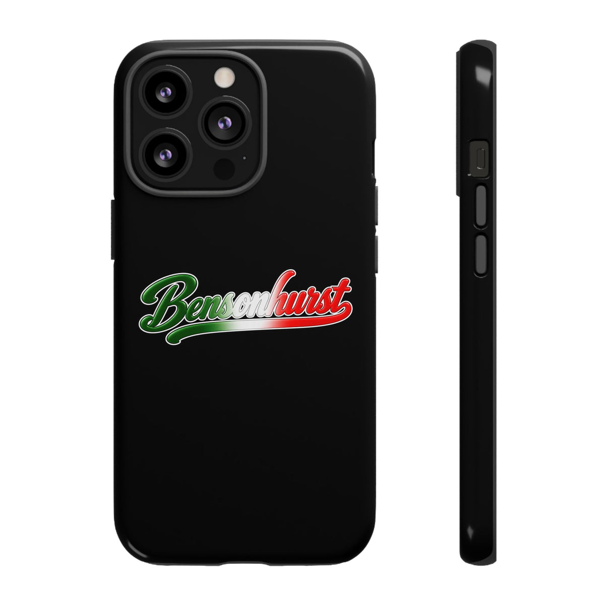 Bensonhurst Black Phone Case, Tough Cases for iPhone, Gift for Italians, Stylish Phone Cover, Unique Phone Accessory