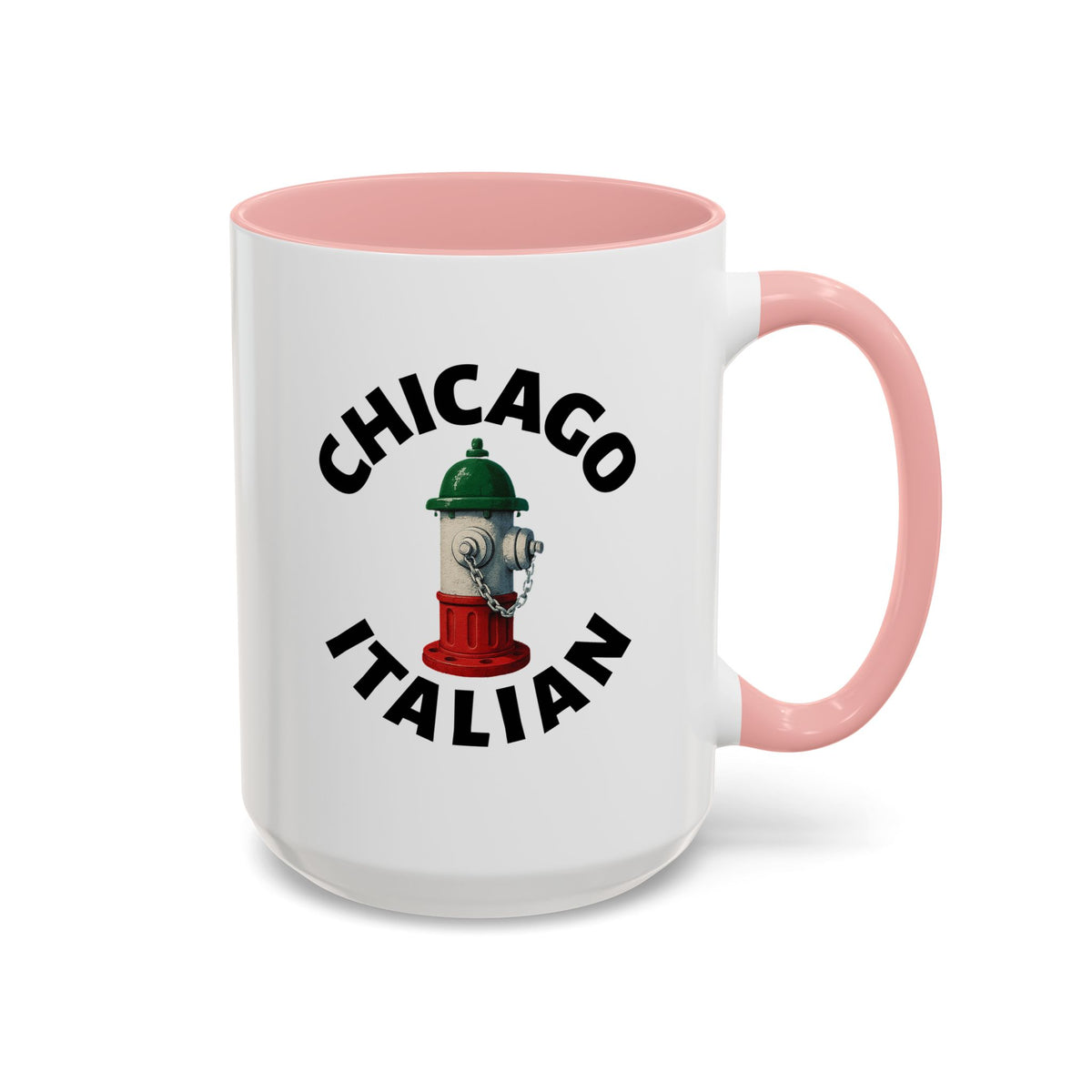 Chicago Coffee Mug with Fire Hydrant Design, Unique Gift for Italians, Fun Kitchen Decor