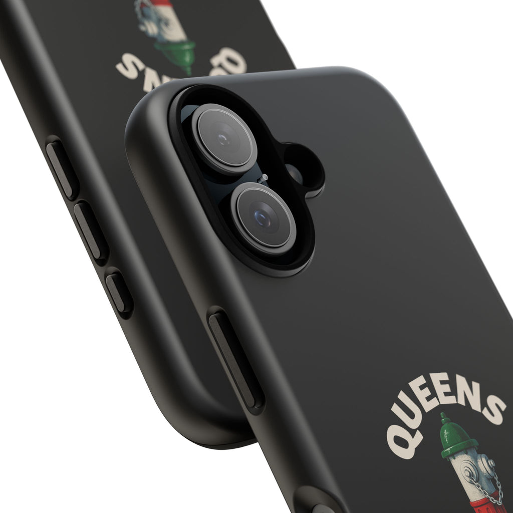 Queens Italian Black Phone Case, Tough Cases for iPhone, Gift for Italians, Stylish Phone Cover, Unique Phone Accessory