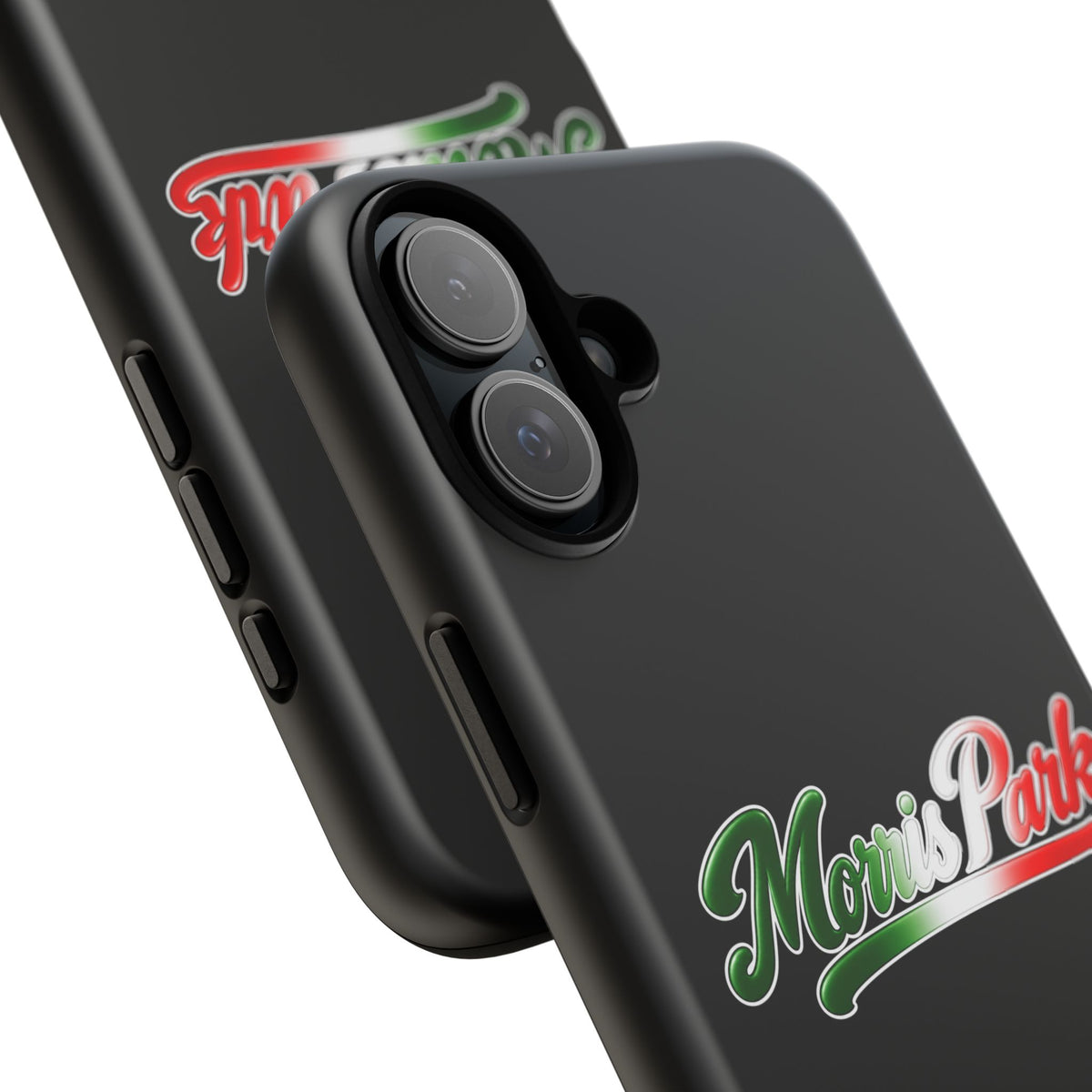 Morris Park Black Phone Case, Tough Cases for iPhone, Gift for Italians, Stylish Phone Cover, Unique Phone Accessory