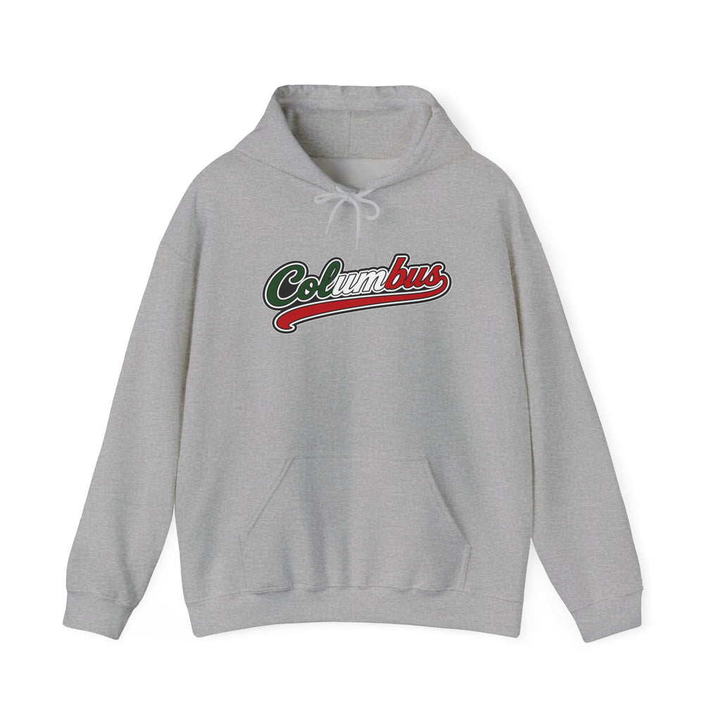 Columbus Hoodie — Italian Flag Script Pullover
