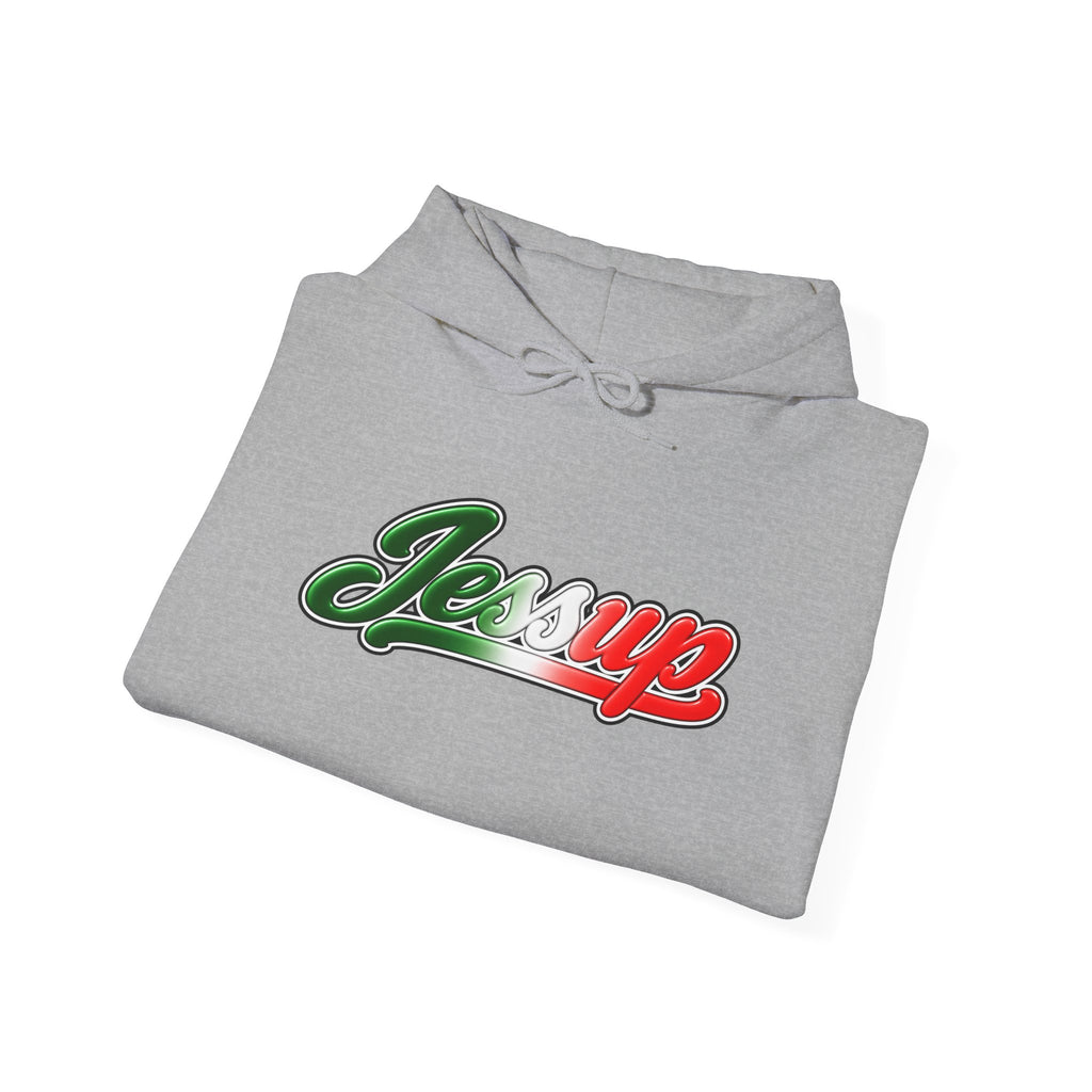 Jessup Hoodie — Italian Flag Script Pullover
