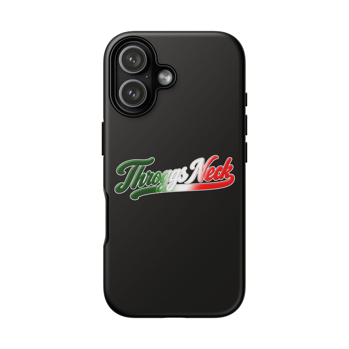 Throggs Neck Black Phone Case, Tough Cases for iPhone, Gift for Italians, Stylish Phone Cover, Unique Phone Accessory