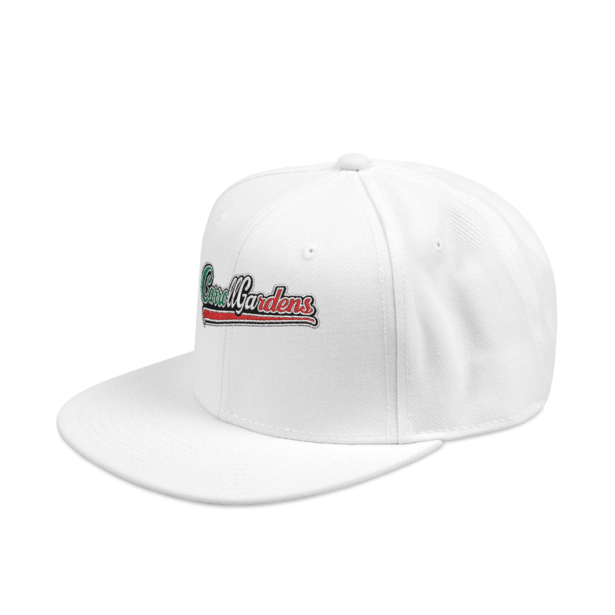 Carroll Gardens Italian Embroidered Snapback Hat | Street Sign Patch Cap
