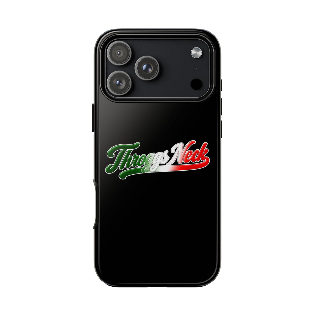 Throggs Neck Black Phone Case, Tough Cases for iPhone, Gift for Italians, Stylish Phone Cover, Unique Phone Accessory
