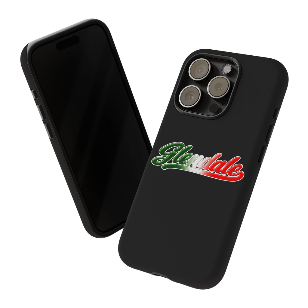 Glendale Black Phone Case, Tough Cases for iPhone, Gift for Italians, Stylish Phone Cover, Unique Phone Accessory