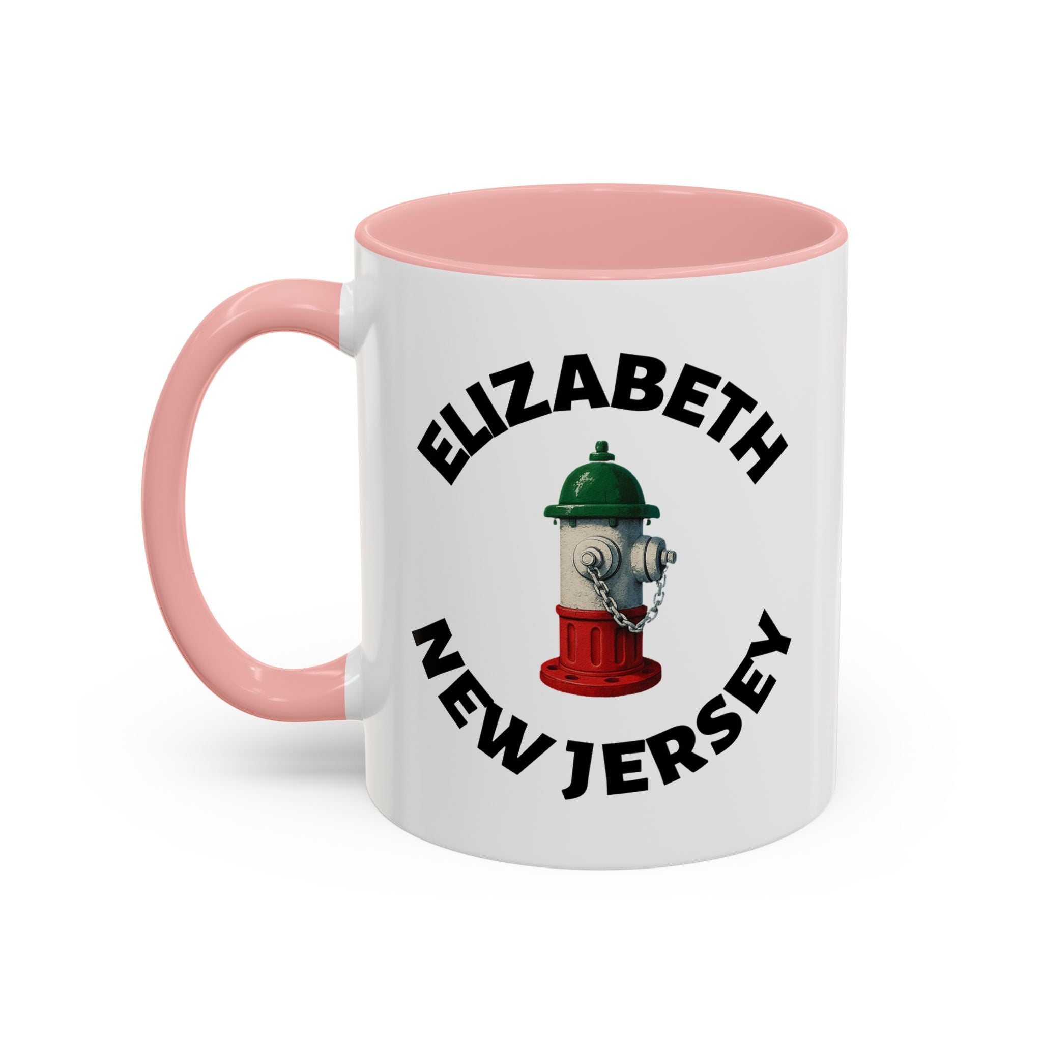 Coffee Mug - Elizabeth with Fire Hydrant Design, Unique Gift for Italians