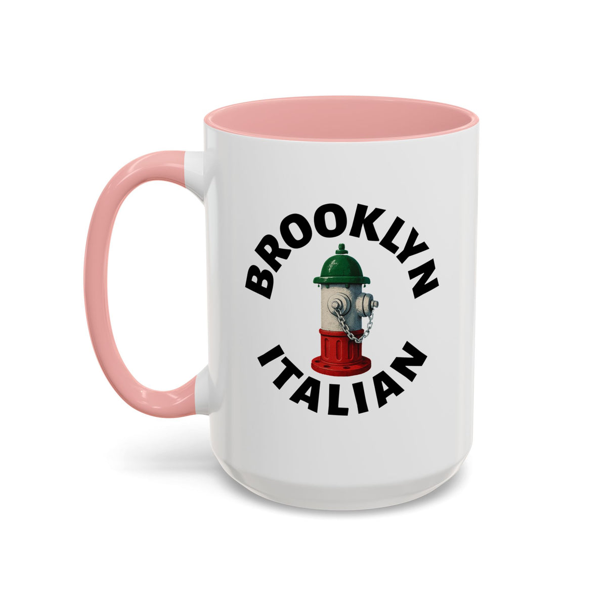 Brooklyn Coffee Mug with Fire Hydrant Design, Unique Gift for Italians, Fun Kitchen Decor
