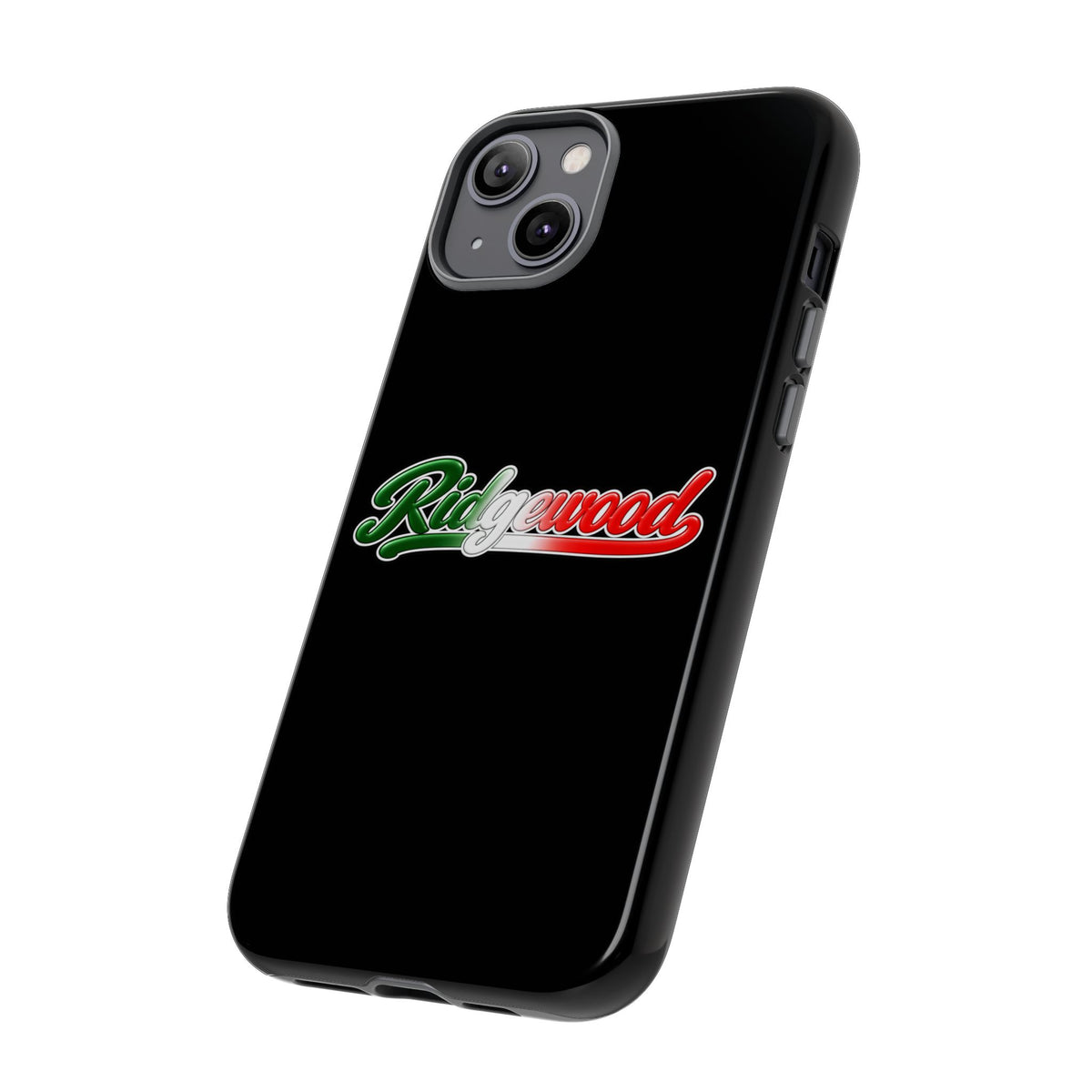 Ridgewood Black Phone Case, Tough Cases for iPhone, Gift for Italians, Stylish Phone Cover, Unique Phone Accessory