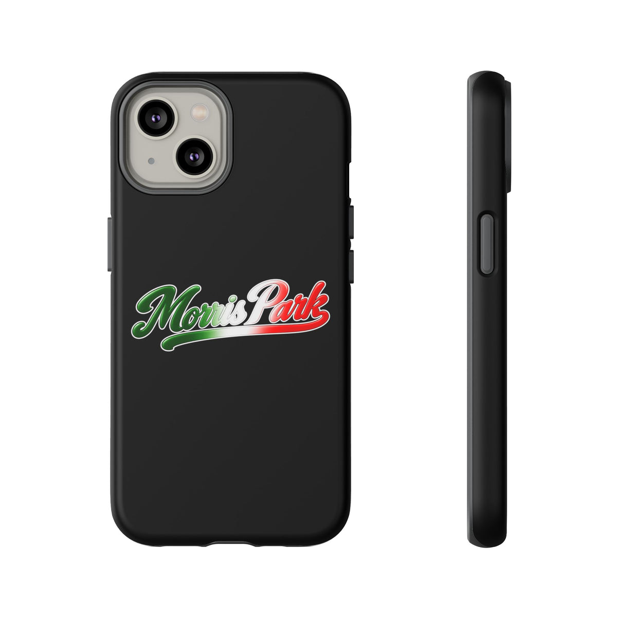 Morris Park Black Phone Case, Tough Cases for iPhone, Gift for Italians, Stylish Phone Cover, Unique Phone Accessory