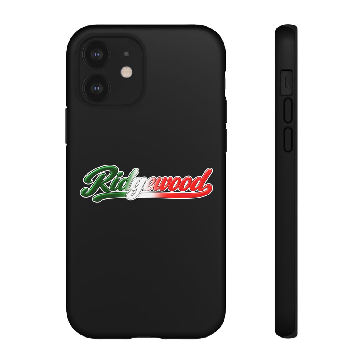 Ridgewood Black Phone Case, Tough Cases for iPhone, Gift for Italians, Stylish Phone Cover, Unique Phone Accessory