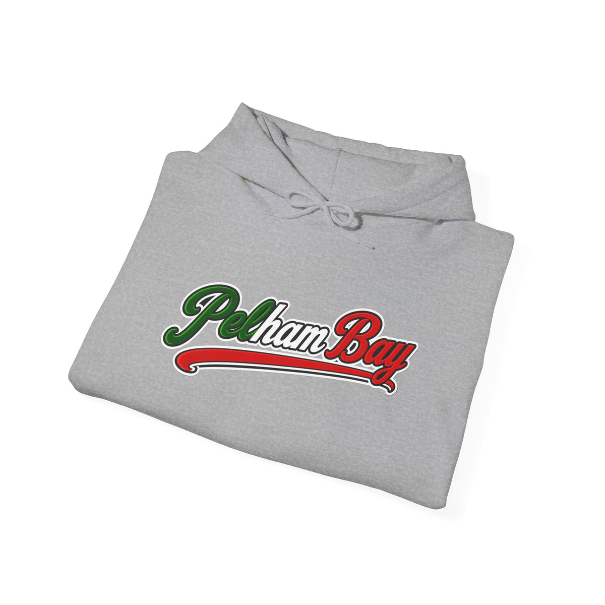 Pelham Bay Hoodie — Italian Flag Script Pullover