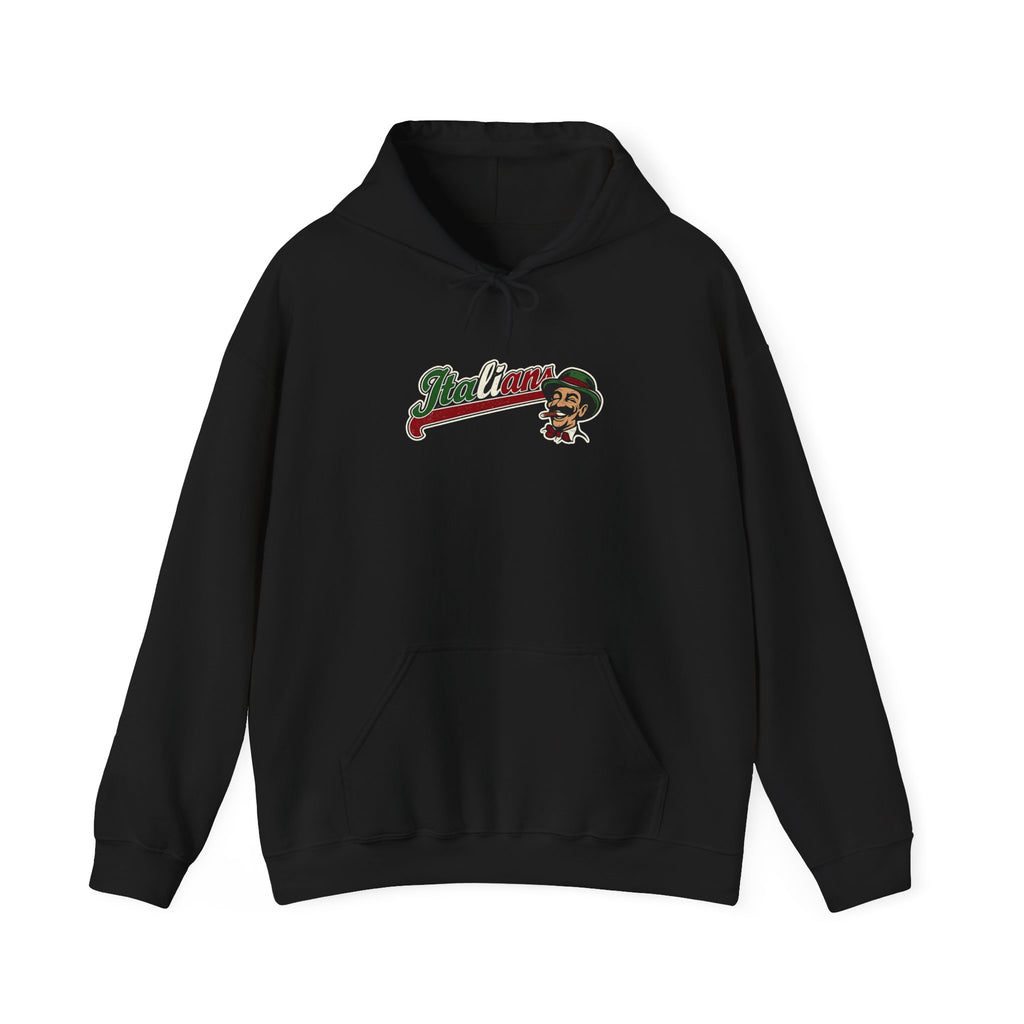 Italian Jersey Logo Hoodie — Italian Flag Script Pullover