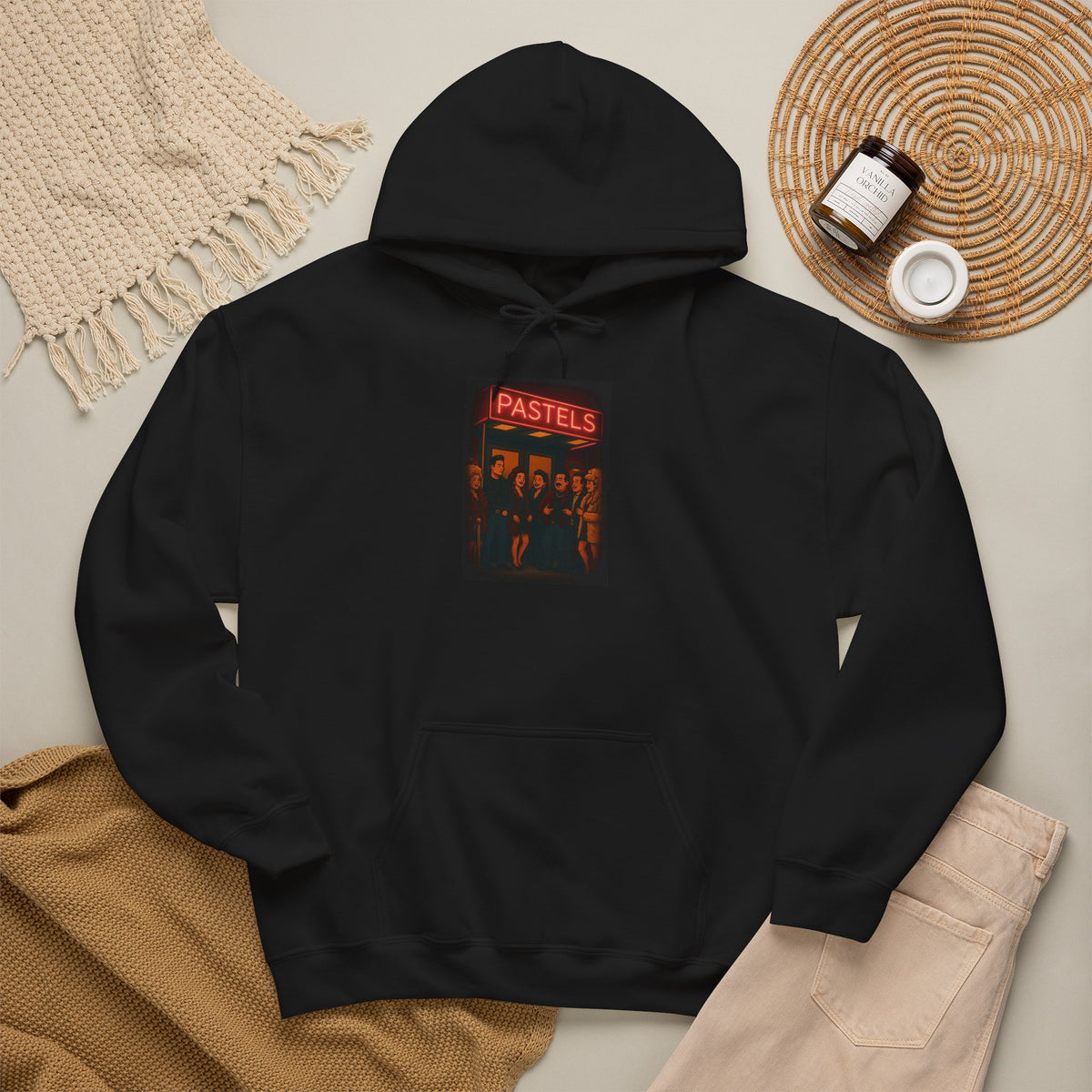 Pastels Bay Ridge Hoodie — Italian Flag Script Pullover