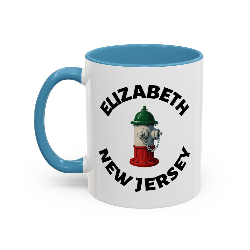 Coffee Mug - Elizabeth with Fire Hydrant Design, Unique Gift for Italians